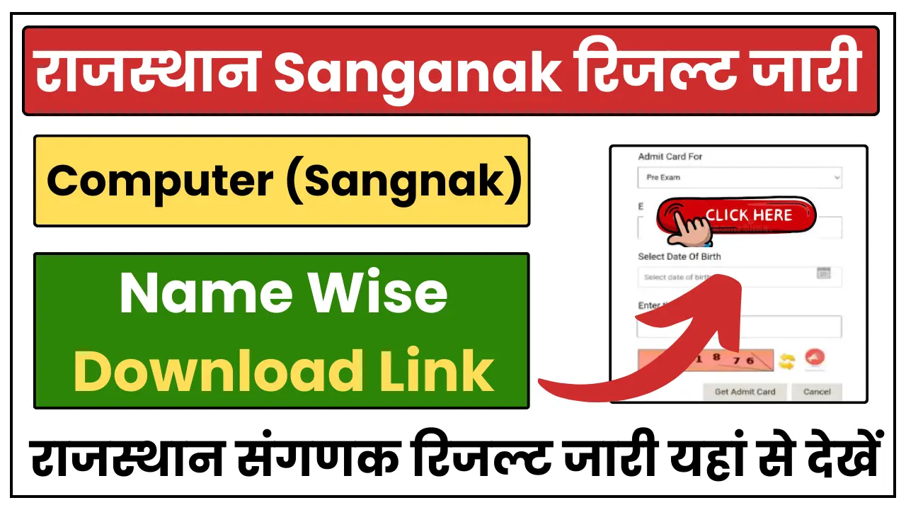 Rajasthan Sanganak Result 2024