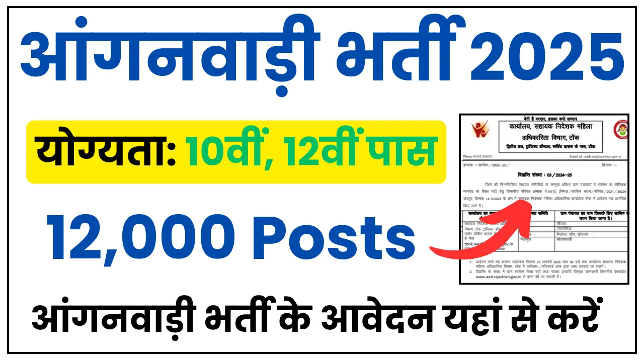 Anganwadi Sathin Recruitment 2025