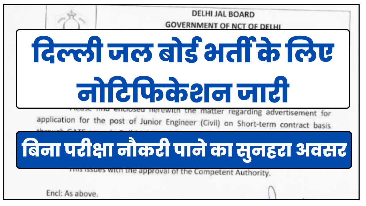 Delhi Jal Board Recruitment 2025
