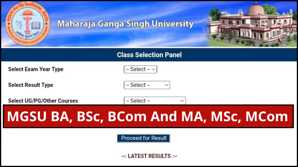 MGSU Result 2025