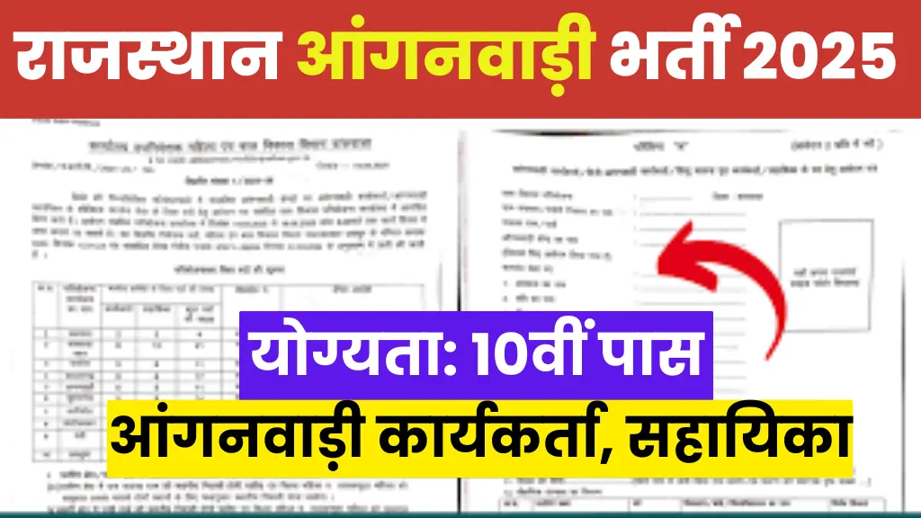 Rajasthan Anganwadi Recruitment 2025