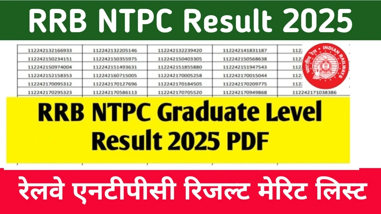 Railway NTPC Graduate Result 2025