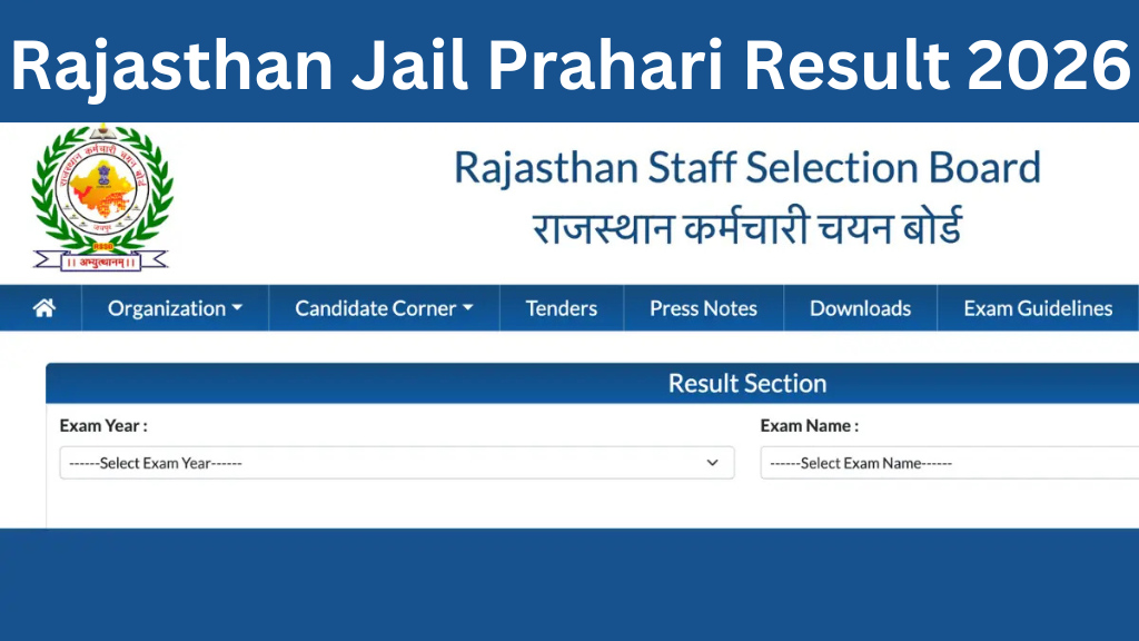 Rajasthan Jail Prahari Result 2026